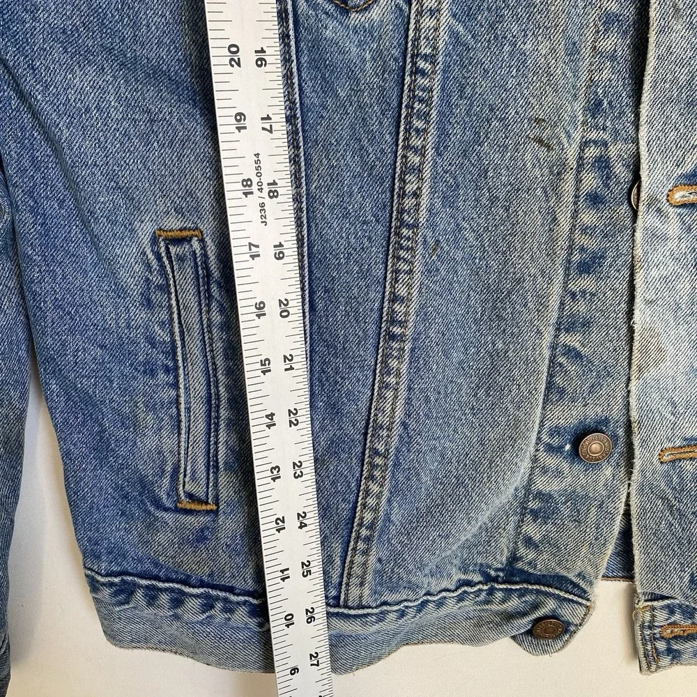 Vintage Levis Jean Trucker Jacket Men XL Made in USA 70508-7112 Y2K Blue Denim